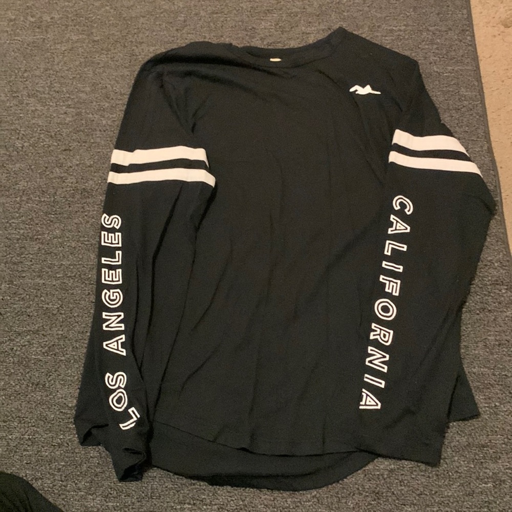 Thin Hollister long sleeve black shirt